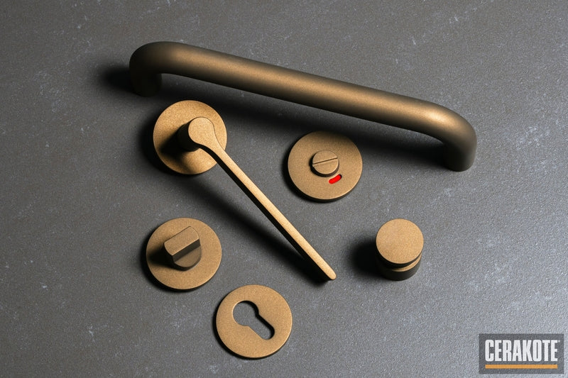 Cerakote C-148 Burnt Bronze High Temp Coating Customer Sample