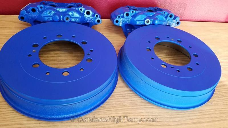 Cerakote C-158 Blue Flame High Temp 1000°C Coating Customer Sample