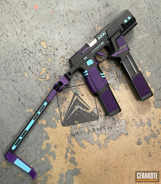 Cerakote C-163 Lollypop Purple Ceramic Coating Customer Sample