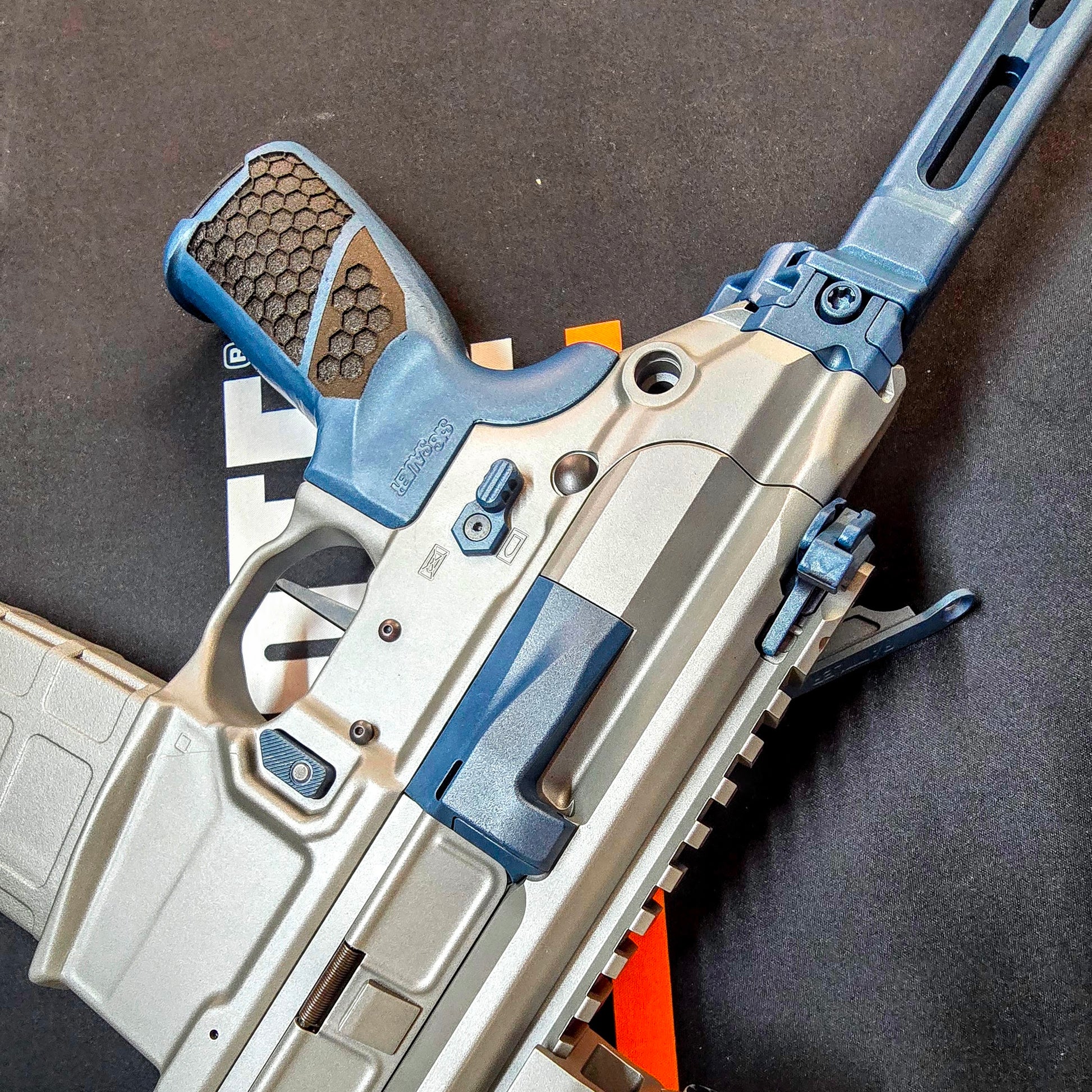 Cerakote C-189 Blue Titanium High Temp 1000°C Coating Customer Sample
