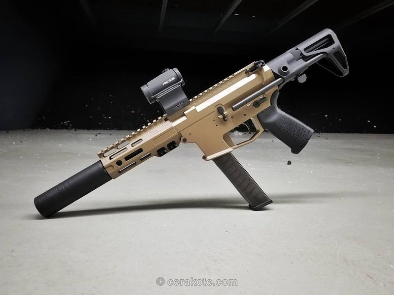 Cerakote C-190 20150 Coyote Ceramic Coating Customer Sample