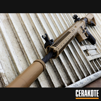 Cerakote C-190 20150 Coyote Ceramic Coating Customer Sample