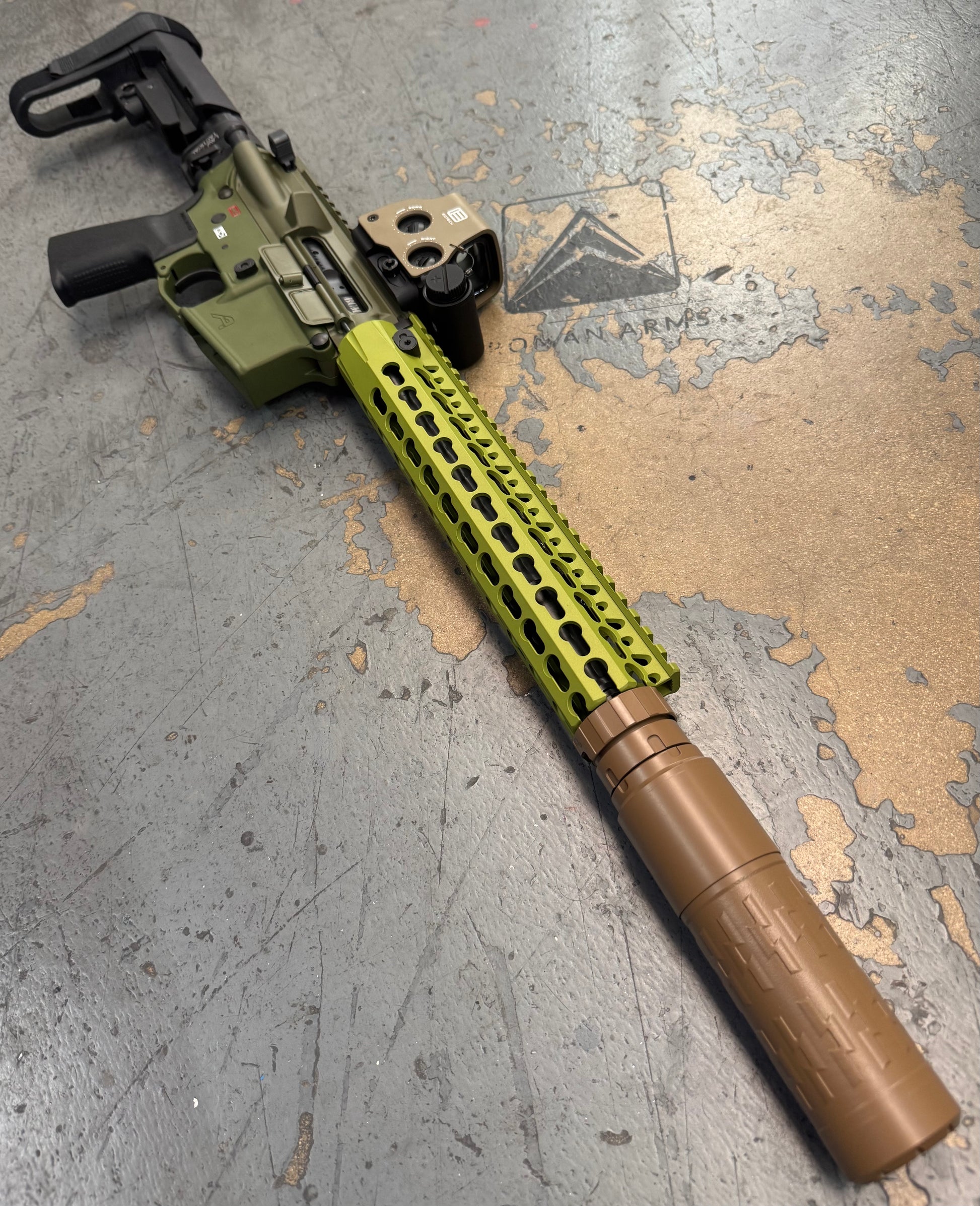 Cerakote C-240 Coyote Tan High Temp Coating Customer Sample