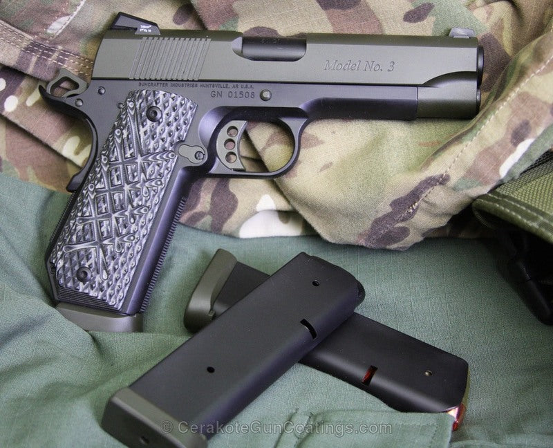 Cerakote H-264 Mil Spec Green Customer Sample