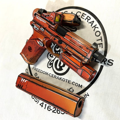 Cerakote H-322 Blood Orange Customer Sample