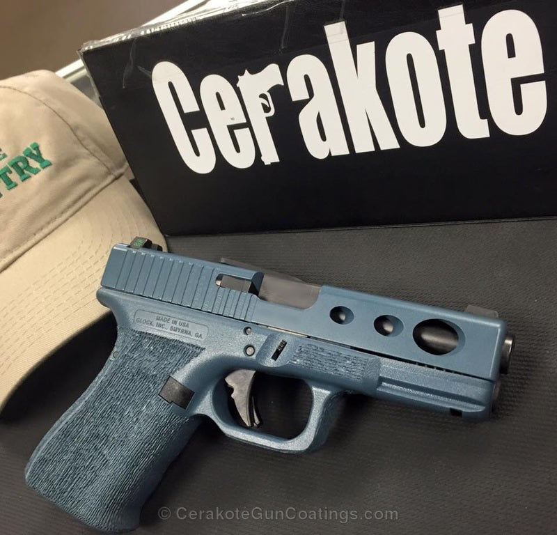 Cerakote H-401 Jesse James Civil Defense Blue Customer Sample