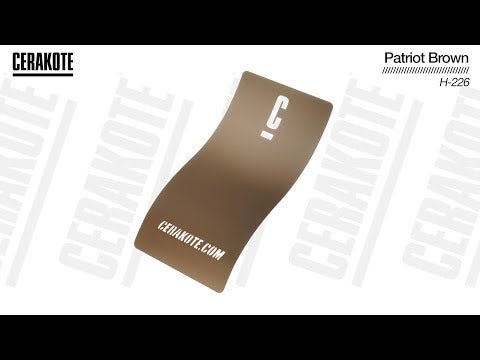 Cerakote H-226 Patriot Brown YouTube Color Sample
