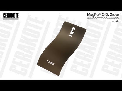 Cerakote C-232 MagPul® O.D. Green High Temp Ceramic Coating YouTube Color Sample