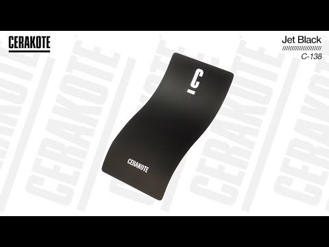 Cerakote C-138 Jet Black High Temp Coating YouTube Color Sample