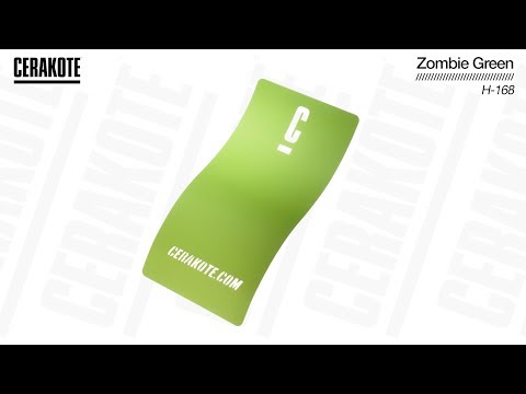 Cerakote H-168 Zombie Green YouTube Color Sample