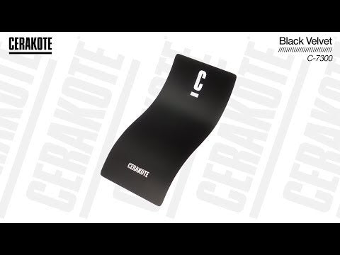 Cerakote C-7300 Black Velvet High Temp 1000°C Coating YouTube Color Sample