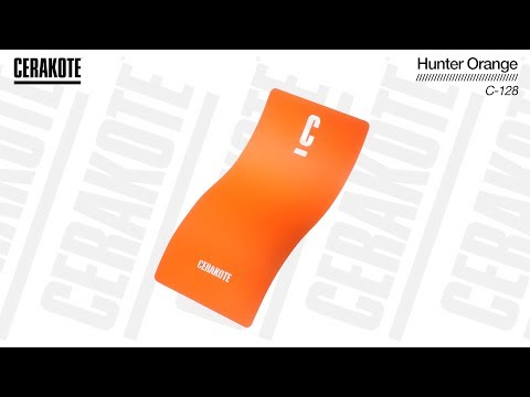 Cerakote C-128 Hunter Orange High Temp Coating YouTube Color Sample