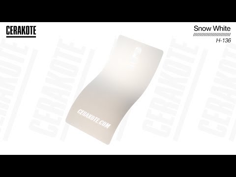 Cerakote H-136 Snow White YouTube Color Sample