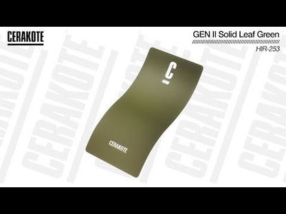 Cerakote HIR-253 Gen II Solid Leaf Green NIR-Management Ceramic Coating YouTube Color Sample
