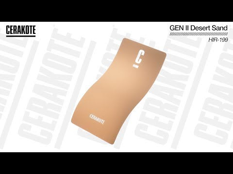 Cerakote HIR-199 GEN II Desert Sand NIR Management Ceramic Coating YouTube Color Sample
