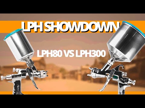 IWATA Spray Gun Kit LPH80 vs. LPH300 YouTube Video