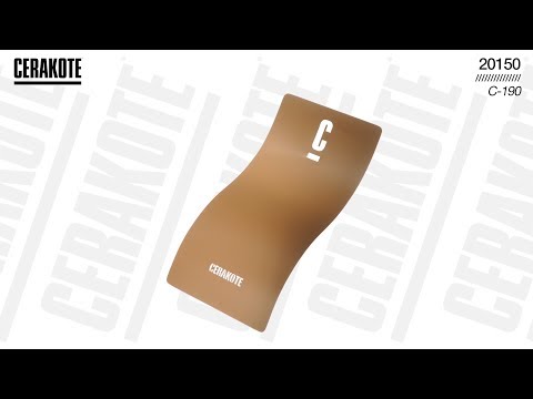 Cerakote C-190 20150 Coyote Ceramic Coating YouTube Color Sample