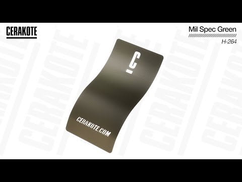 Cerakote H-264 Mil Spec Green YouTube Color Sample