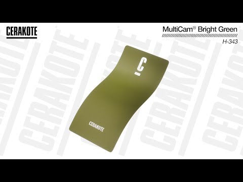 Cerakote H-343 MultiCam® Bright Green YouTube Color Sample