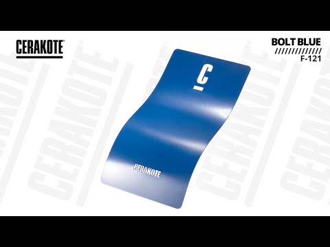 Cerakote F-121 Bolt Blue YouTube Sample