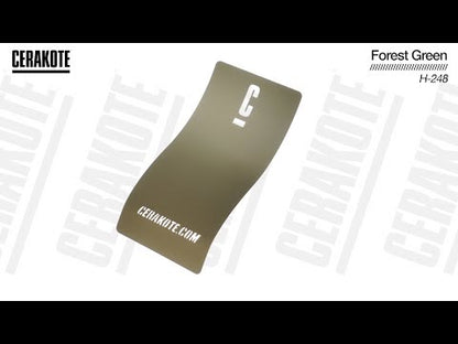Cerakote H-248 Forest Green YouTube Color Sample