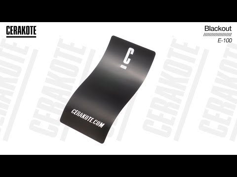 Cerakote E-100 Blackout YouTube Color Sample