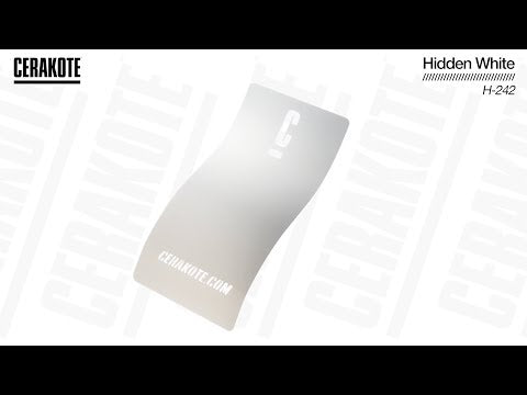 Cerakote H-242 Hidden White YouTube Color Sample