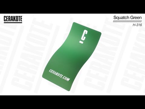 Cerakote H-316 Squatch Green YouTube Color Sample