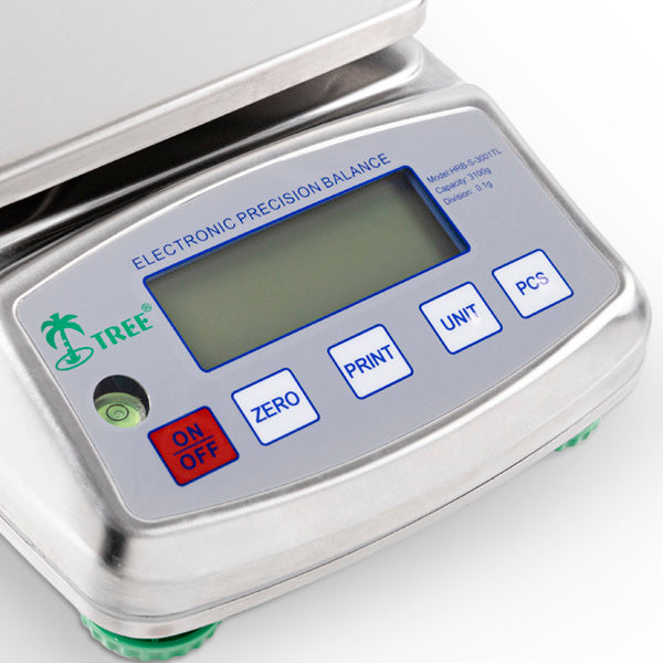 Top-Loading-Waage aus Edelstahl Display